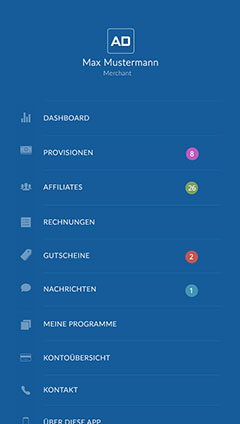 Navigation in der ADCELL App